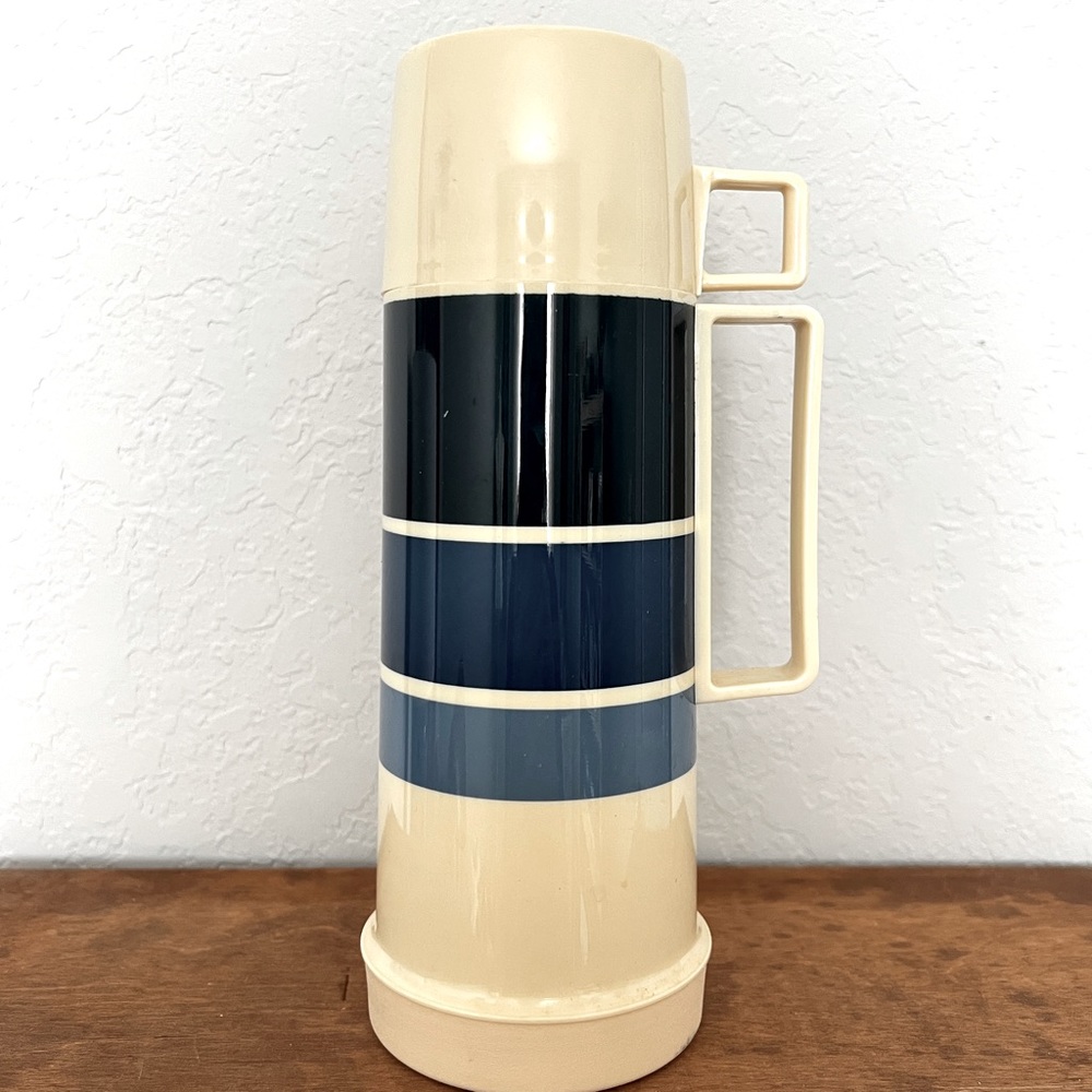 Vintage THERMOS Household Int’nl Co. Blue Ombré Insulated Coffee Ho…